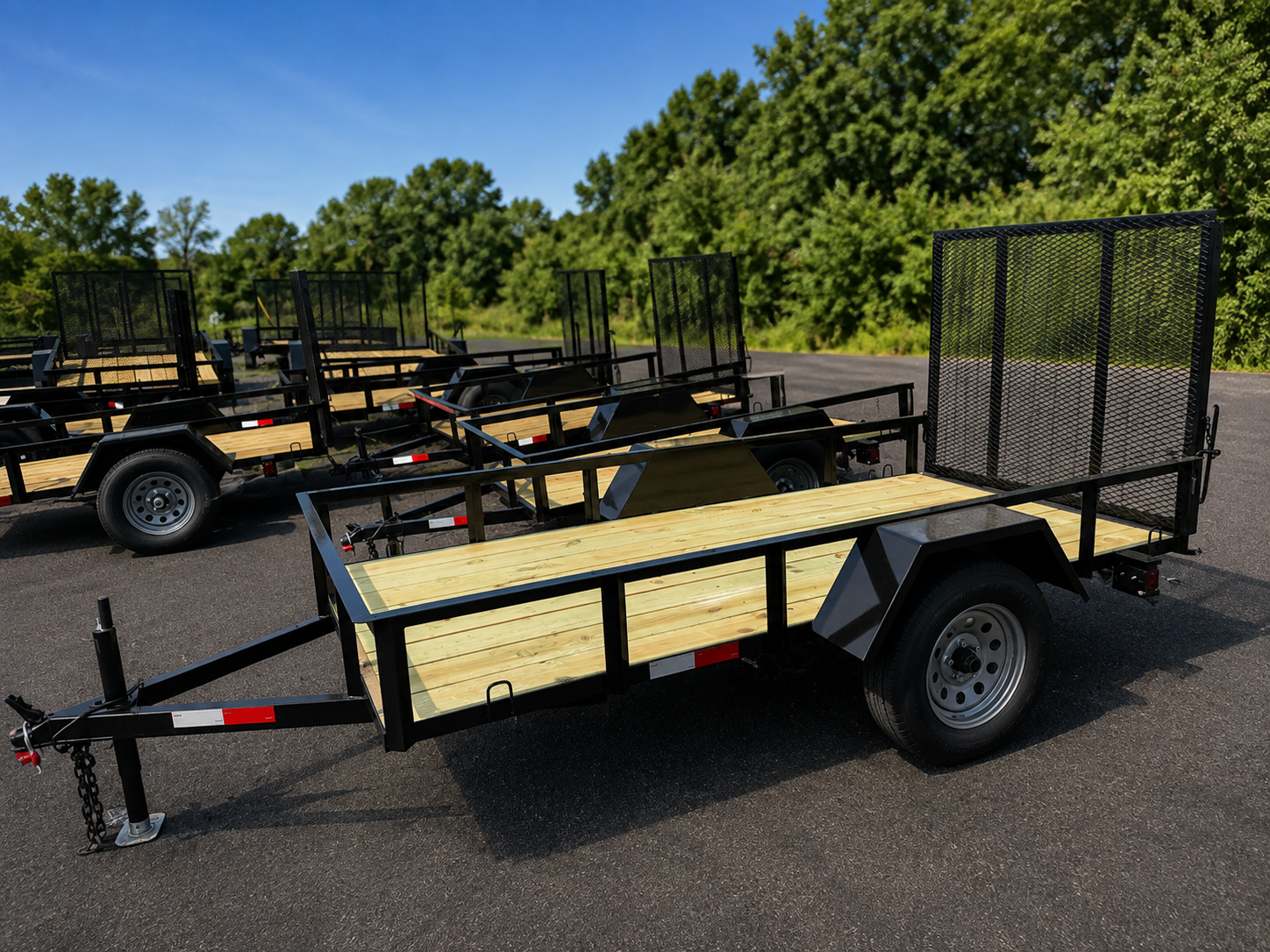 7' x 14' Double-Axle Utility Trailer
